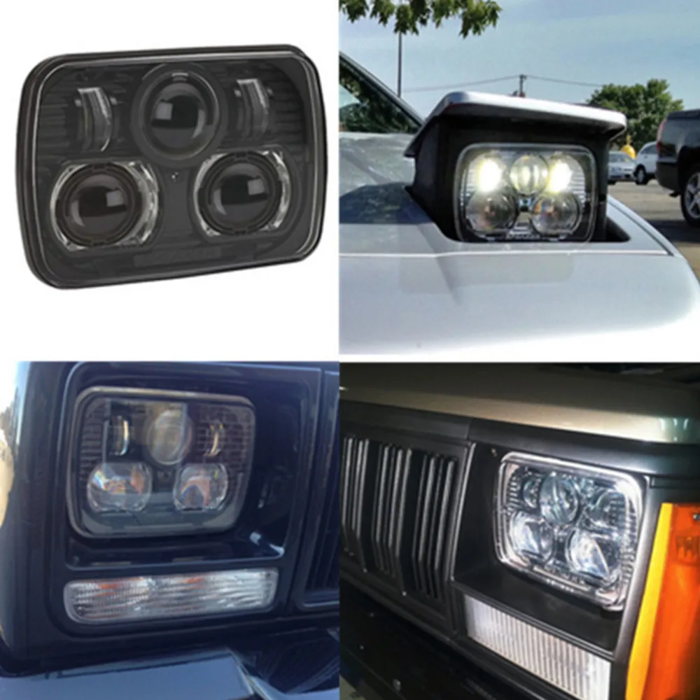 Пара H4 Pins фар дальнего и ближнего света фары для 87 95 Jeep Wrangler YJ 5 &quotx 7&quot фары|headlights