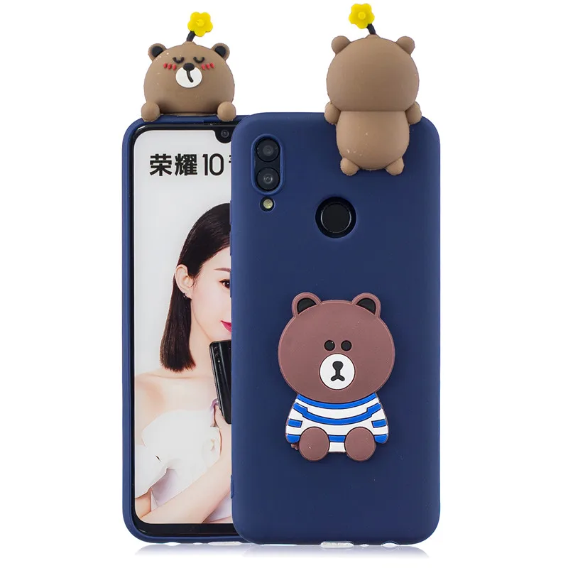 N Huawei P Smart чехол для Coque huawei P Smart Psmart чехол 3D единорог кукла игрушки Мягкий силиконовый чехол для телефона s Etui - Цвет: N