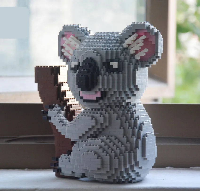 Balody милый мультфильм коала строительные блоки 2100 шт. конструктор машинок кирпичи