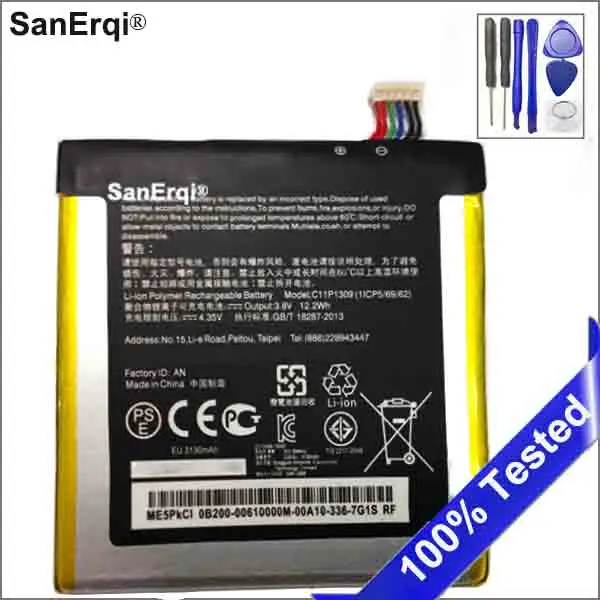 Аккумулятор C11P1309 для Asus Fonepad Note FHD 6 ME560CG K00G Akku 3130 мАч с ремонтными инструментами |