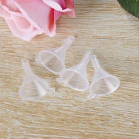 mub 50pcslot plastic mini funnels for perfume essential oil liquid bottle small lab funnel transparent