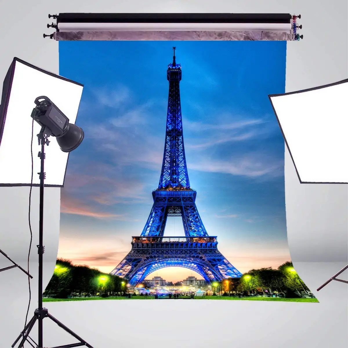 Фон для фотосъемки с изображением Эйфелевой башни в Париже 150x220 см|Аксессуары
