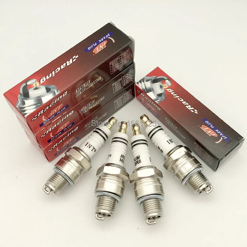 INT иридиевая Свеча зажигания HIX-BR8 BR8HIX 4 шт. для BR8HS BR8HS10 BR8HV BR8HVX BR8HSA E8RTC IWF24 W24FS-GU W24FS-ZU W3AP BR8HS-10