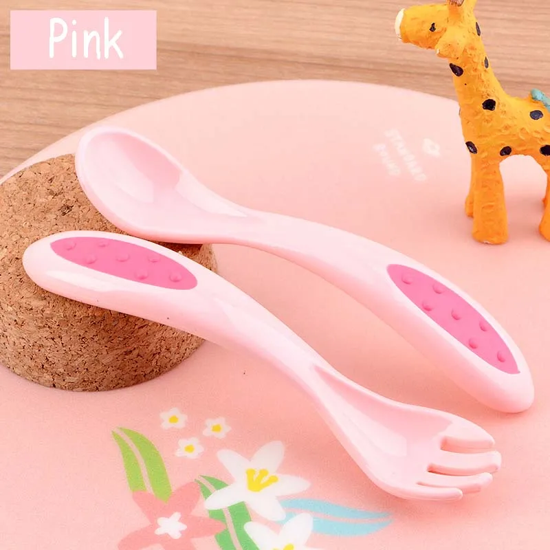 Набор детской столовой посуды из пищевого полипропилена с утолщенной ручкой