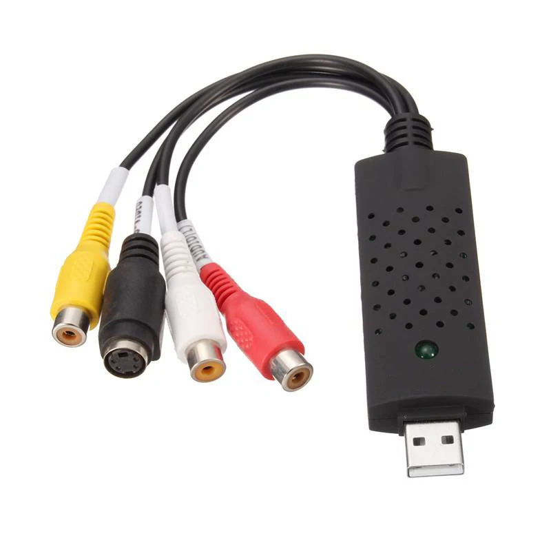 USB карта видеозахвата 10 NTSC ТВ тюнер CC TV VCR DVD HD аудио адаптер конвертер разъем для Win