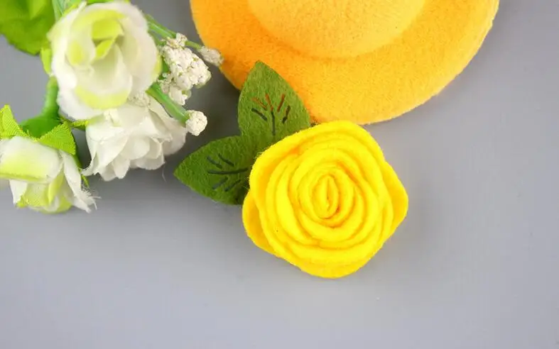 Ободок для волос сделай сам из фетра с цветами 2 дюйма 26 цветов 120 шт.|felt flowers diy|diy