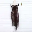 2019 Сексуальное Женское кружевное Сетчатое бикини, накидка, купальник, прозрачная пляжная юбка, саронг, черное парео-платье