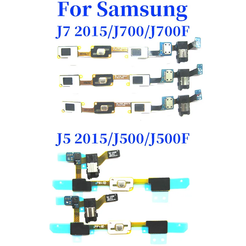 Для Samsung Galaxy J5 J500 J500F J7 J700 J700F Главная кнопка гибкий кабель сенсорный штекер для