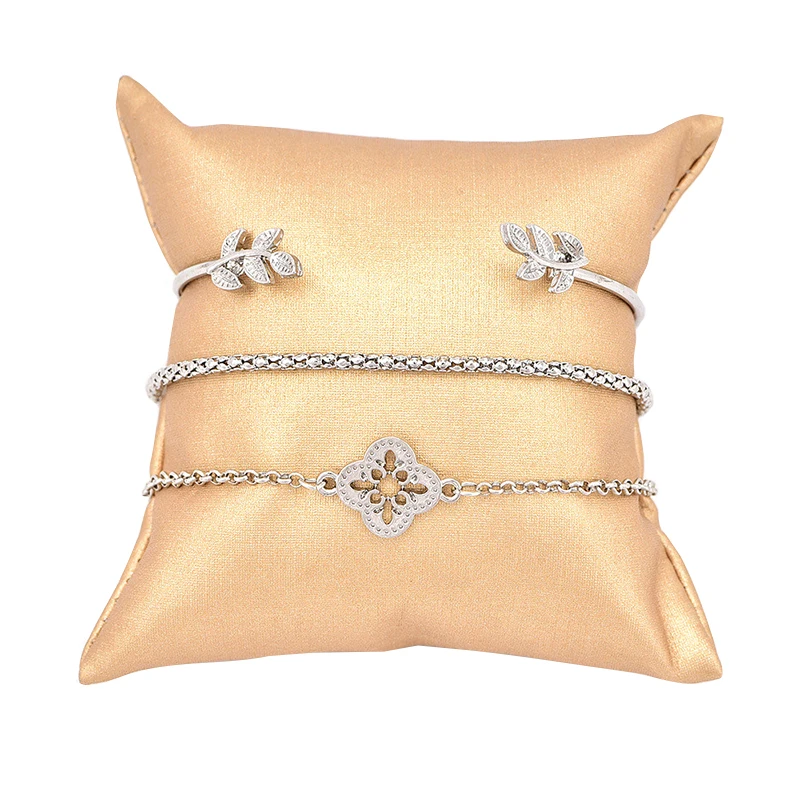 3 шт./компл. простые женские браслеты с листьями цветами открытой змеиной