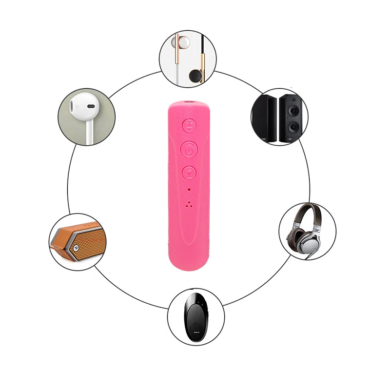 3.5mm Bluetooth-adapter Earphone Receiver Kit Handsfree Audio Music AUX Car Headphone Wireless With Microphone | Электроника