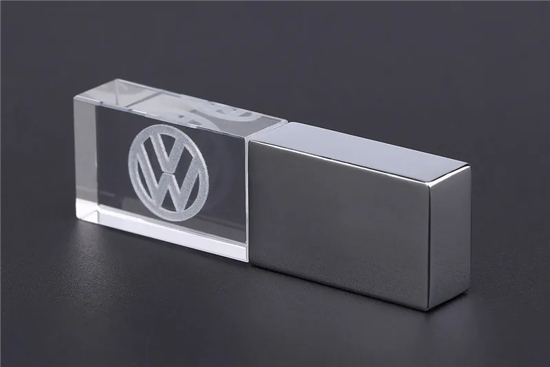 JASTER VW crystal+ металлический USB флеш-накопитель 4 ГБ 8 ГБ 16 ГБ 32 ГБ 64 ГБ 128 Гб Внешняя карта памяти u диск