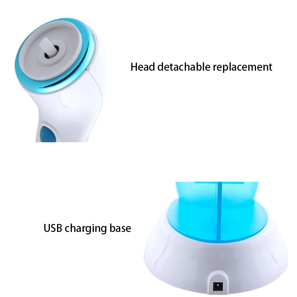 Многофункциональная электрическая вращающаяся щетка для лица USB зарядка