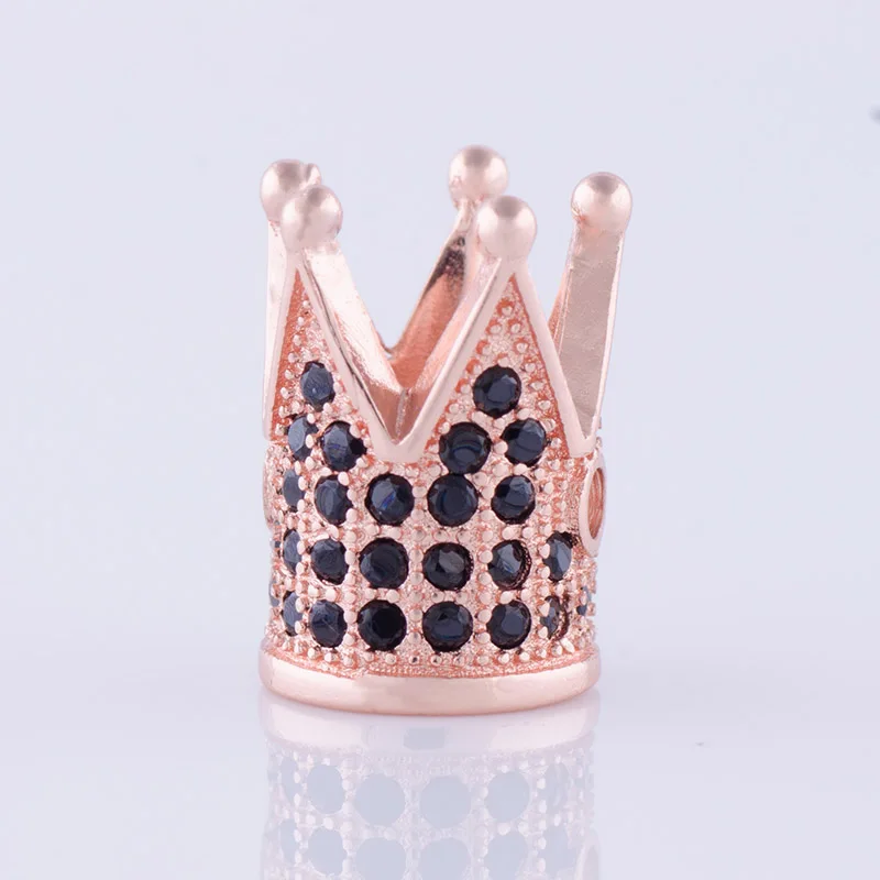 Роскошные микро проложить кубического циркония Корона амулеты для мужчин