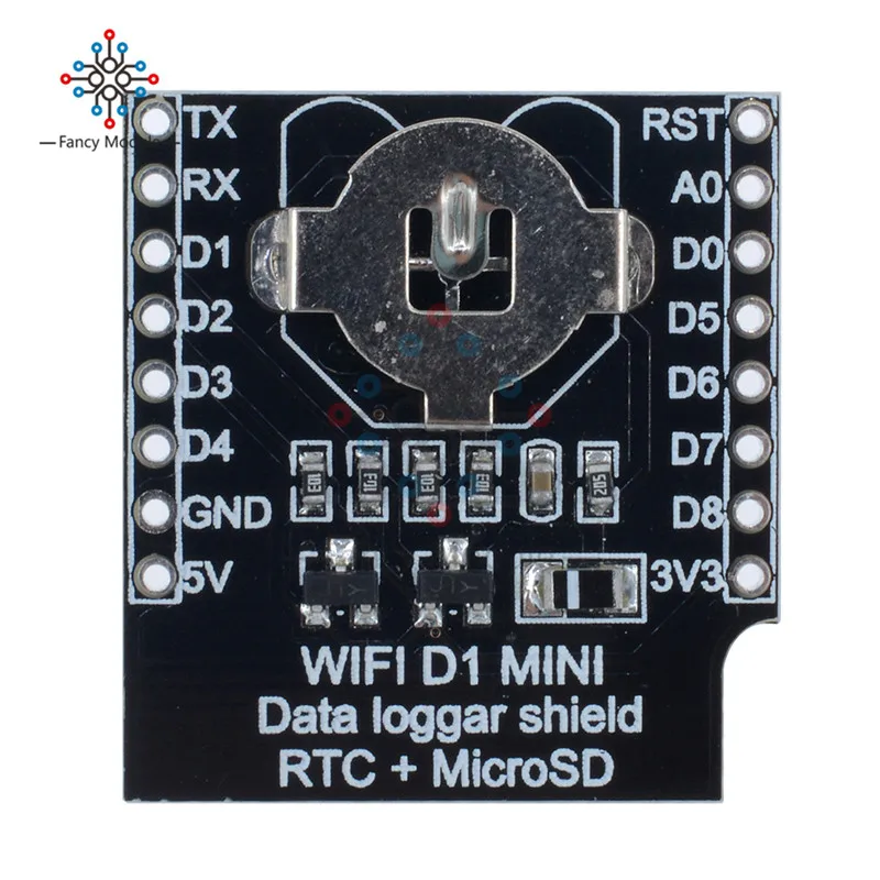 RTC DS1307 с Micro SD для WeMos D1 мини-регистратор данных DataLog щит набором штырьков Arduino Raspberry