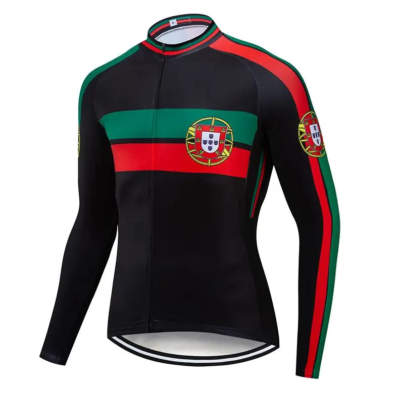 thermal jersey Португалия Для мужчин зимний термальный флис Велоспорт Джерси Набор теплая одежда для велоспорта на открытом воздухе флис MTB Одежда для верховой езды - Цвет: thermal jersey