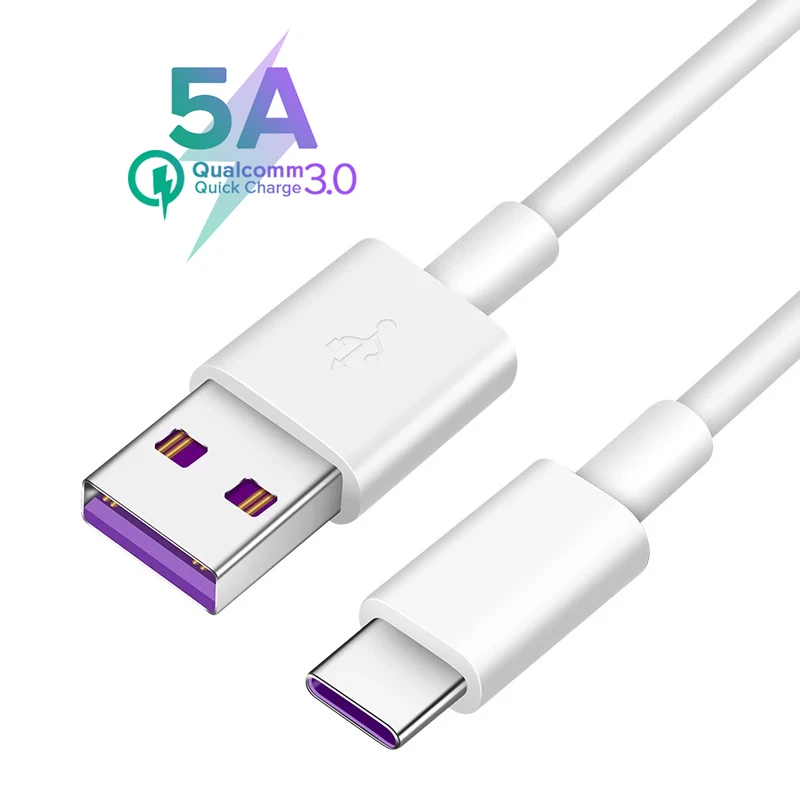 5A Type C Cable 5А usb type C Быстрая зарядка Micro usb кабель type-C кабель для передачи данных для samsung S10 huawei P20 P10 P9 xiaomi USB C супер провод зарядного устройства - Тип штекера: 5A Type C Cable