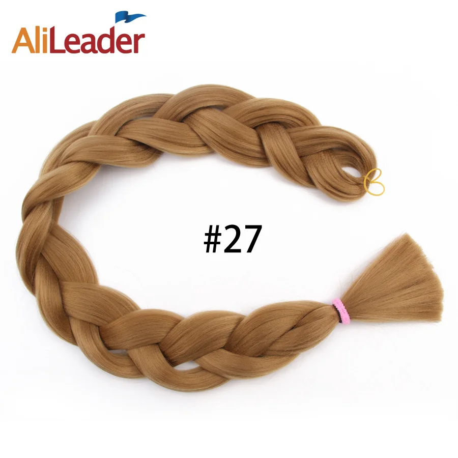 #27 Alileader чистый цвет, канекалон, коса, синтетика, экспрессия, волосы в косах, для удлинения, косы вязанные крючком, 36 дюймов, 165G, афро, огромные волосы - Цвет: #27