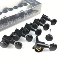 new black guitar locking tuners electric guitar machine heads tuners jn 07sp lock tuning pegs with packaging