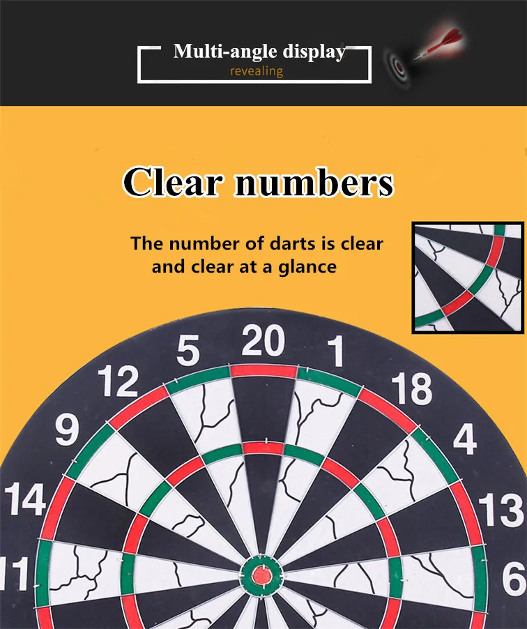Дротика доска утолщение Флокирование двухсторонняя Дротика s мишень Дротика профессиональные аксессуары для игры в дартс крытый спорт