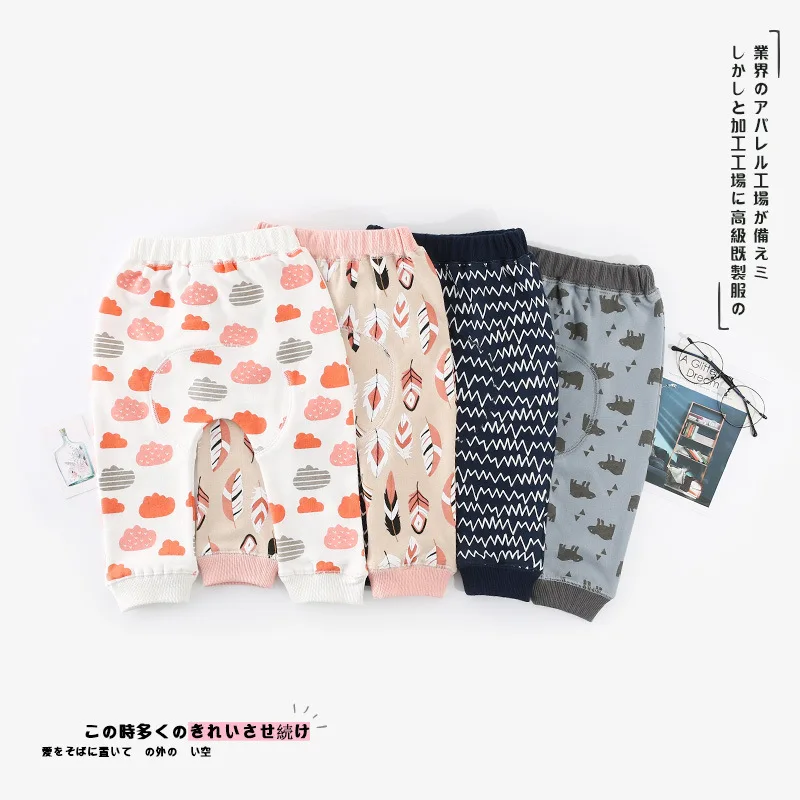 2018 осень Штанишки для малышей Носки с рисунком медведя из мультика облако