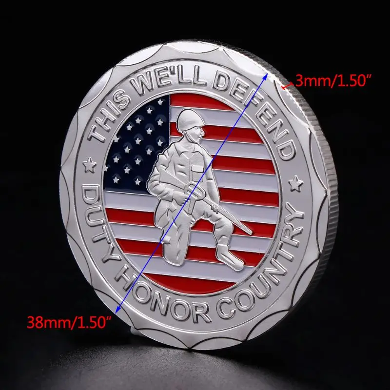 Памятная монета американская армейская ветерана коллекция почет сувениры