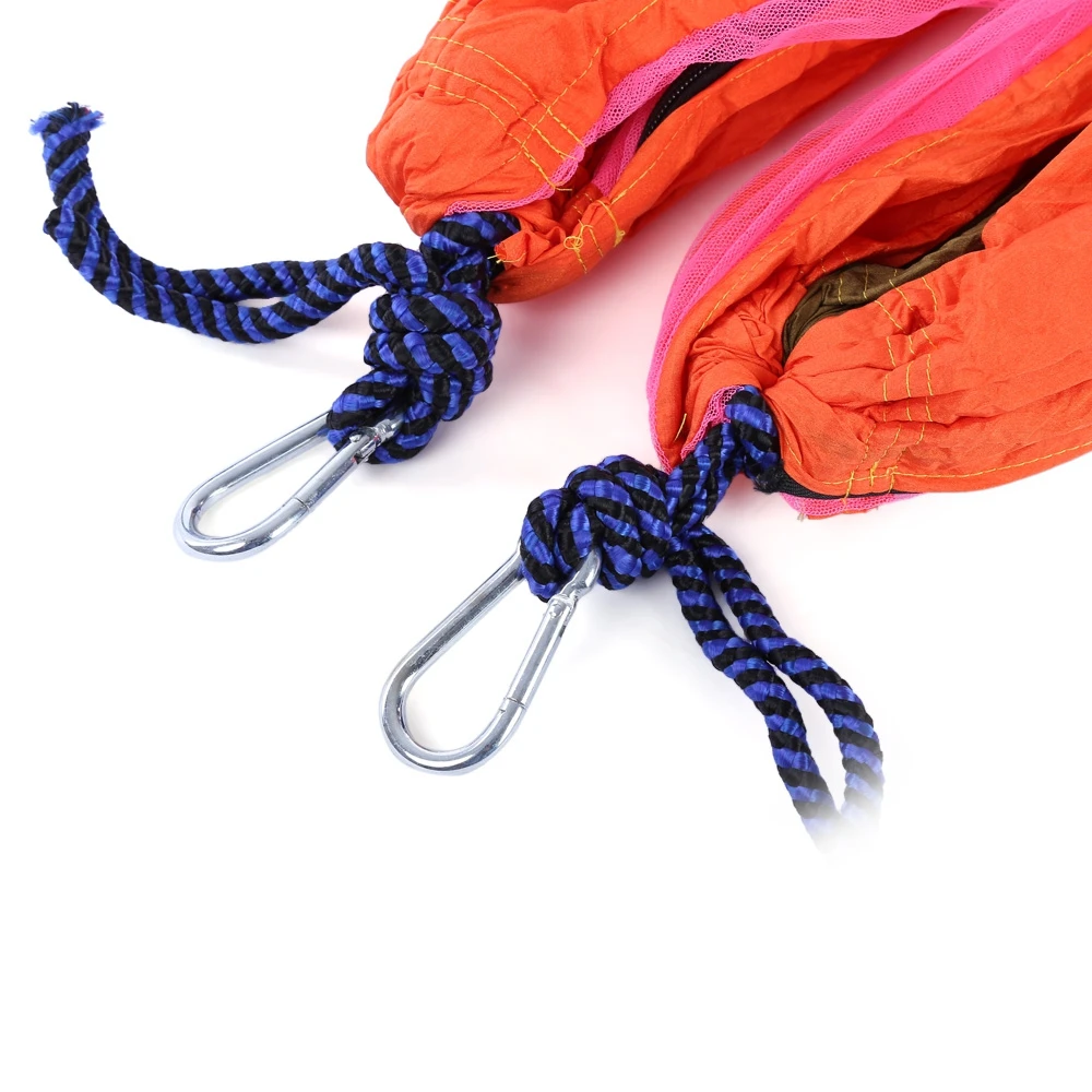 2 человека портативный гамак в сложенном виде ткань москитный спальный висячая