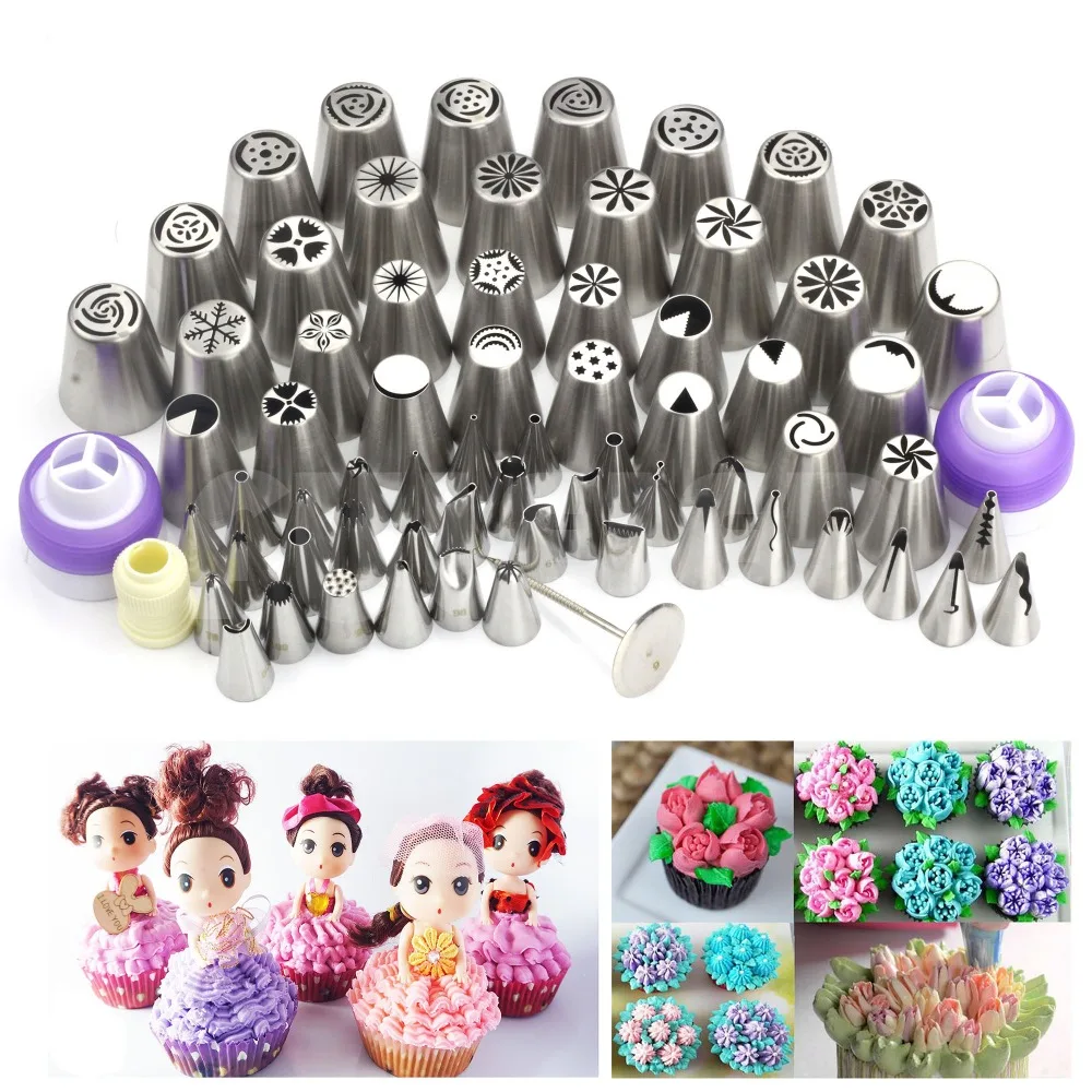 69 шт. инструменты для украшения торта из нержавеющей стали русские насадки