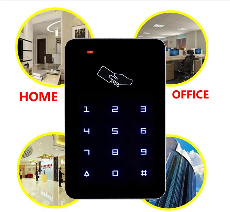 LUCKING дверь 125 кГц RFID цифровая клавиатура система контроля доступа дверной замок управление Лер RFID считыватель карт w/10 шт. TK4100 ключ