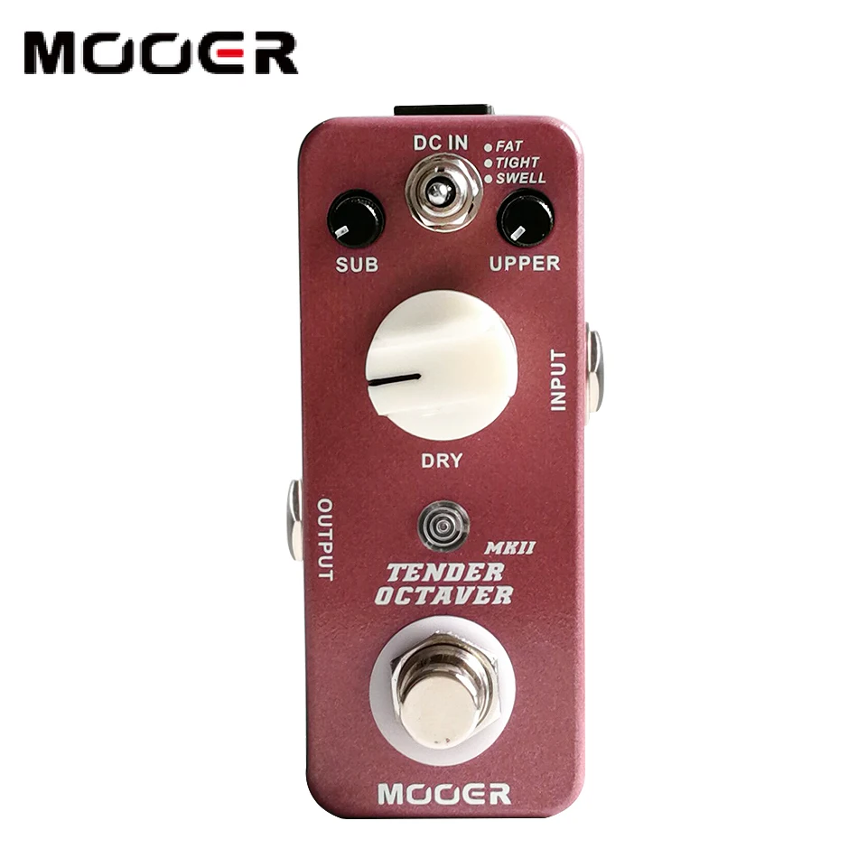 Новая педаль эффектов MOOER Tender Octaver MK II точная Октавная переключатель Истинного