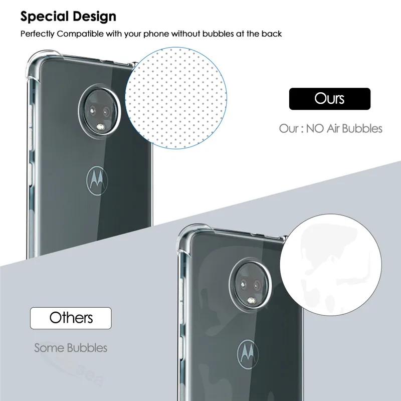 Чехол Qosea для Motorola Moto Z4 Force прозрачный тонкий мягкий силиконовый чехол из ТПУ P30 Note