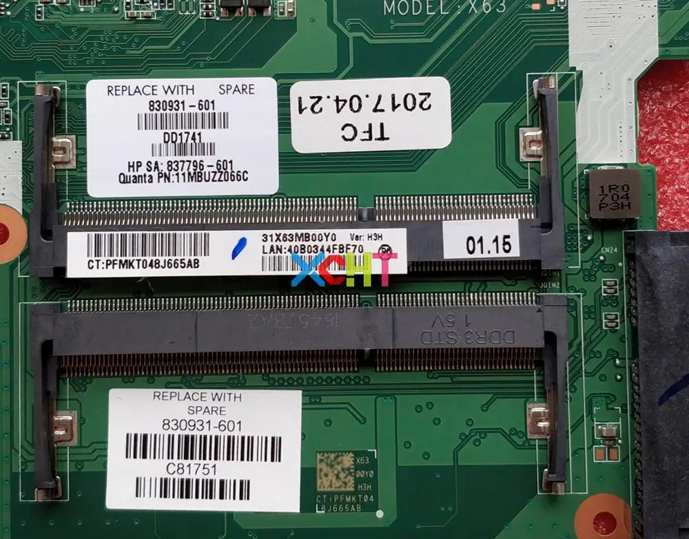 Для hp ProBook 450 G3 830931-601 830931-001 аккумулятор большой емкости w I5-6200U Процессор DA0X63MB6H1 Материнская плата ноутбука тестирование