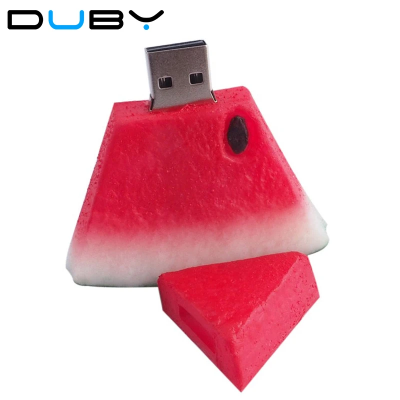 Силиконовый usb флеш накопитель в виде арбуза 64 ГБ 32 16 8 4 Гб|flash drive memory stick|memory