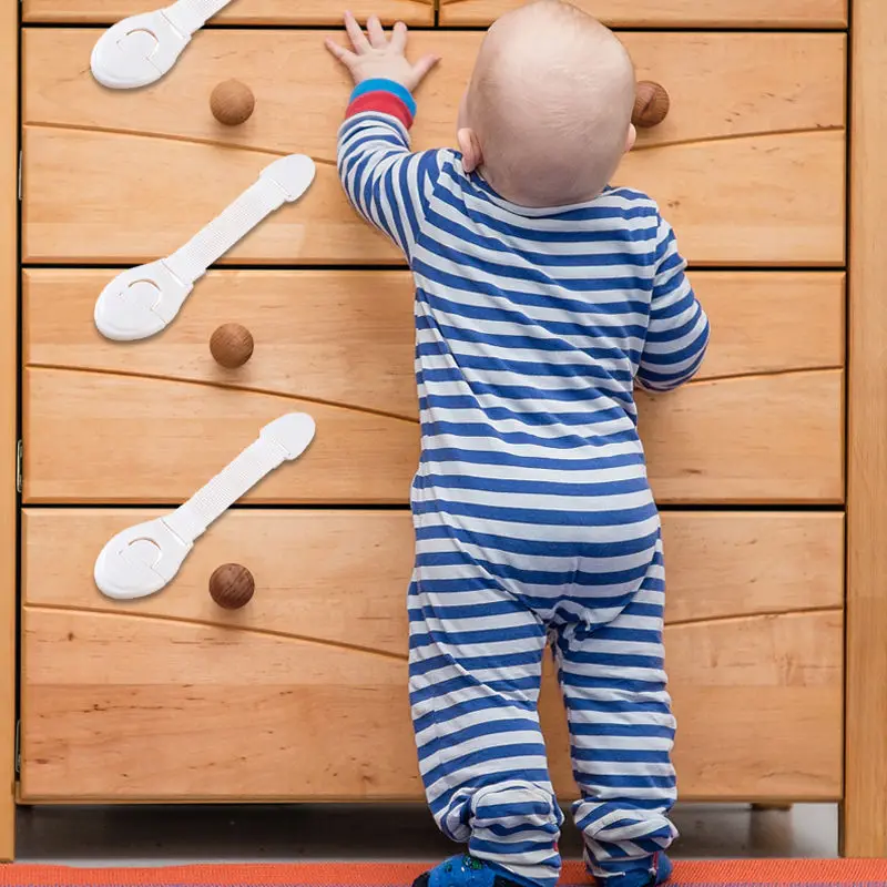 10 шт./лот замки для дверей шкафа туалета защитные детей пластиковые безопасности