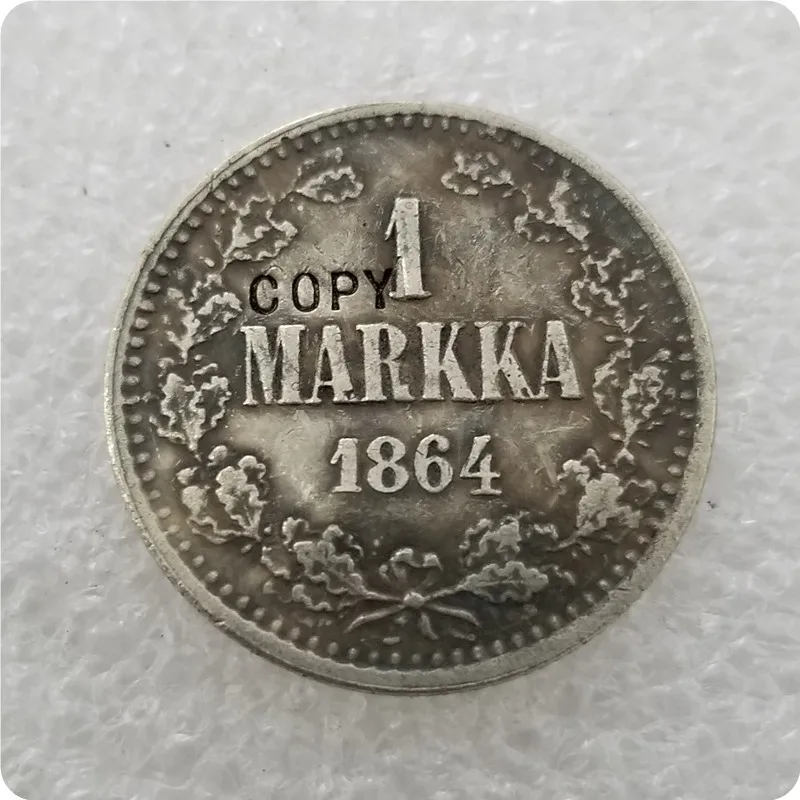 1864S 1864-1870 1 марок имитация монеты - Цвет: 1864S