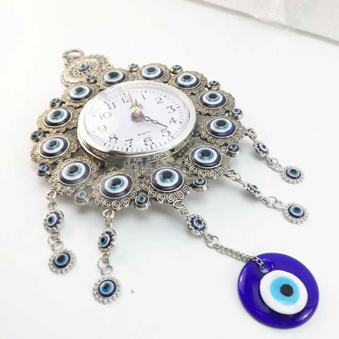 Турецкие Elephont злые часы с глазом настенная подвесная подвеска амулет назар
