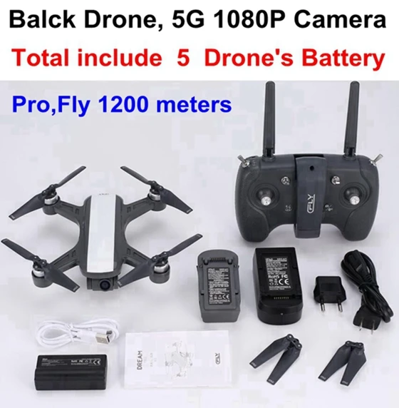 CFLY Dream gps Радиоуправляемый бесщеточный двигатель 5G wifi FPV 800M 1080P HD камера Следуйте за мной режим круг Летающий оптический поток VS f11 pro z5 - Цвет: Black Dream Pro 5b