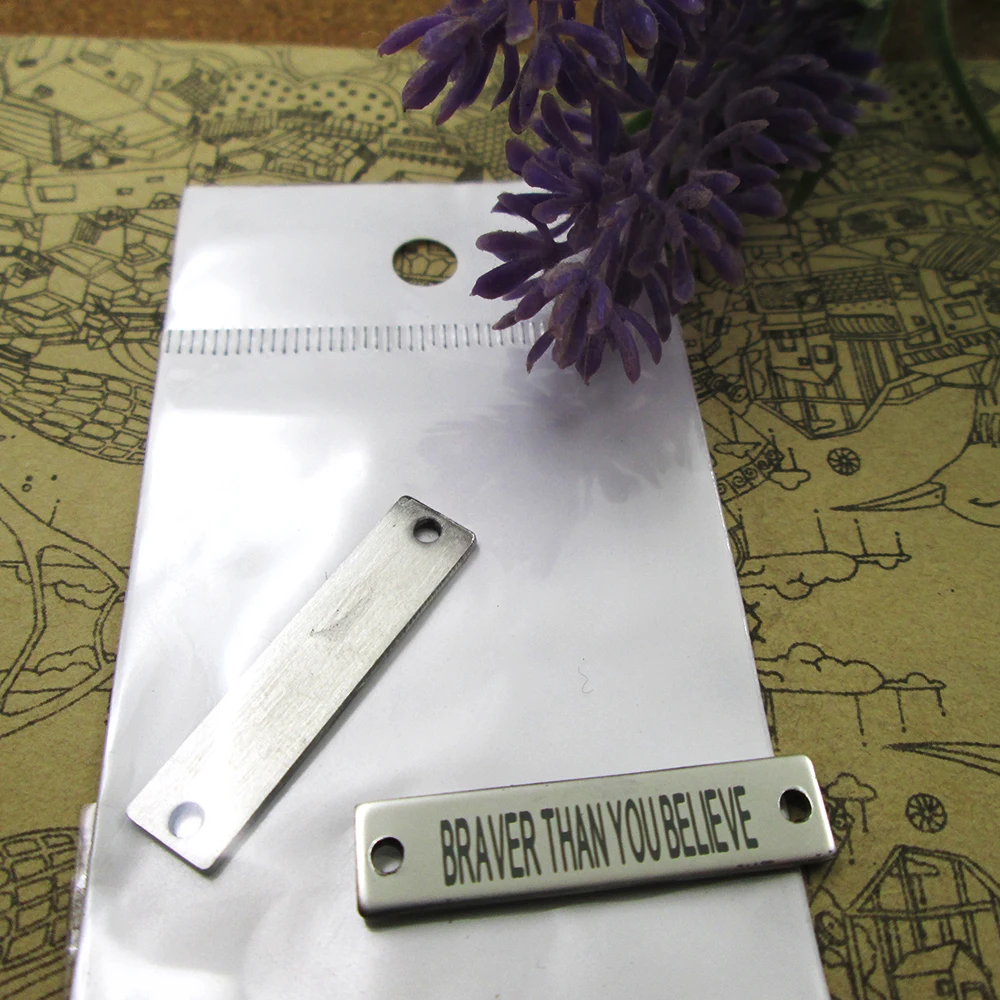 10 шт., подвески из нержавеющей стали, 30 х7 мм