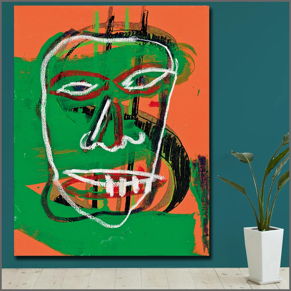 Модные граффити искусство Энди Warhol Жан Мишель сотрудничество настенные