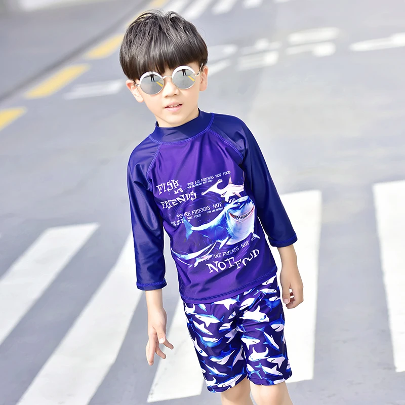 2018 новый купальник для мальчиков спортивный детский с мультипликационным