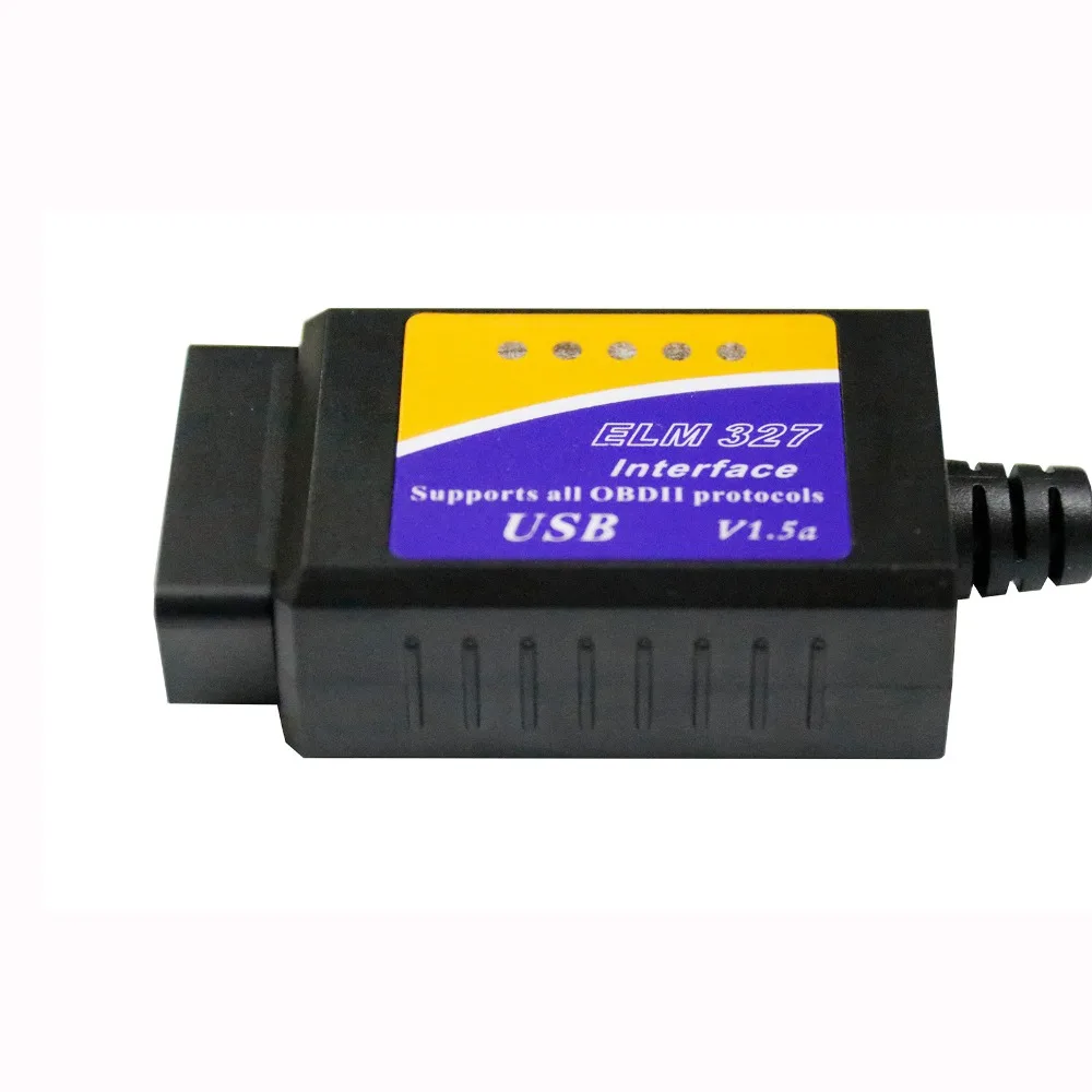 Автомобильный диагностический интерфейсный сканер ELM327 USB V1.5 OBD2 ELM 327 в 1 5 OBDII