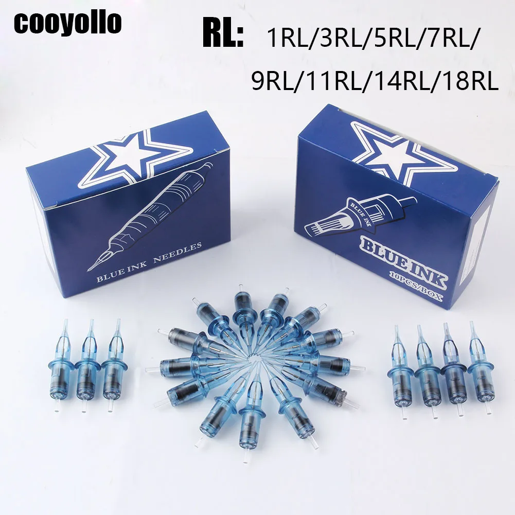 Одноразовые картриджи для перманентного макияжа 10 шт. иглы RL/RM/M1/RS подводка глаз
