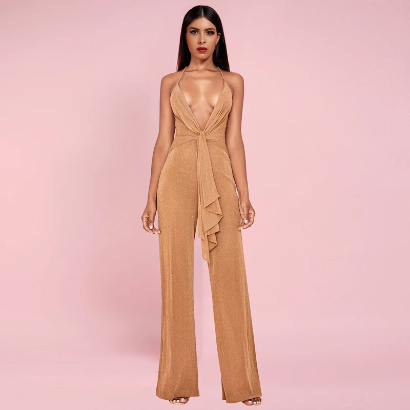 Женские комбинезоны с оленем летний сексуальный Облегающий комбинезон 2019