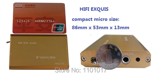 Hi Fi EXQUIS YEK PCM2706 DAC TDA1305 Декодер Усилитель для ноутбука ПК USB звуковая карта