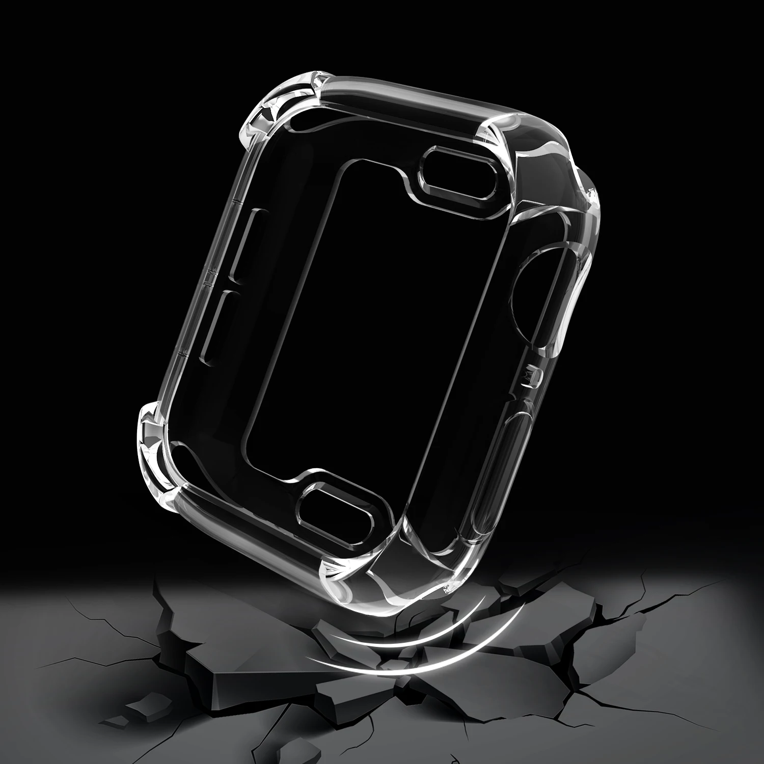 Чехол для Apple watch band Apple Watch 4 5 case 44 мм 40 мм iWatch TPU бампер защитный бампер покрытие часы аксессуары