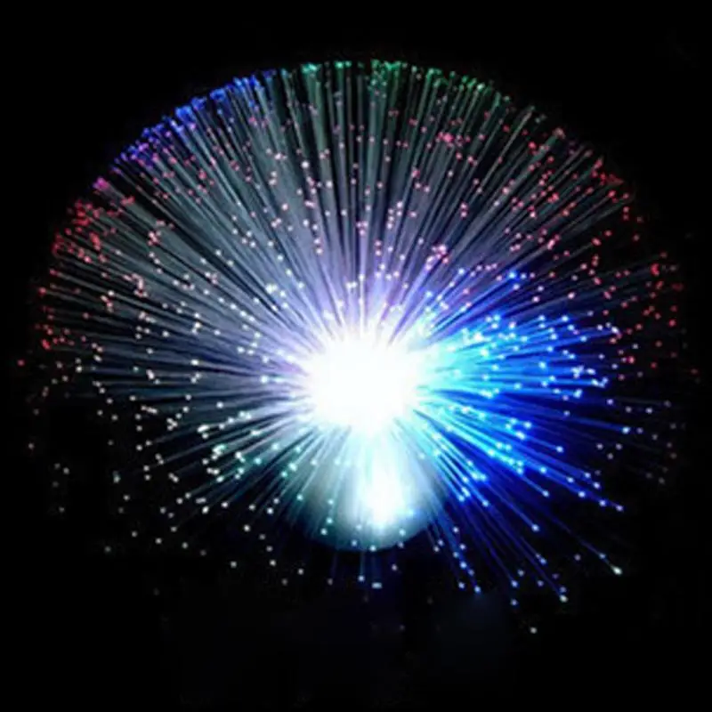 Новый красный синий зеленый 3 цвета меняющийся светодиодный волоконно