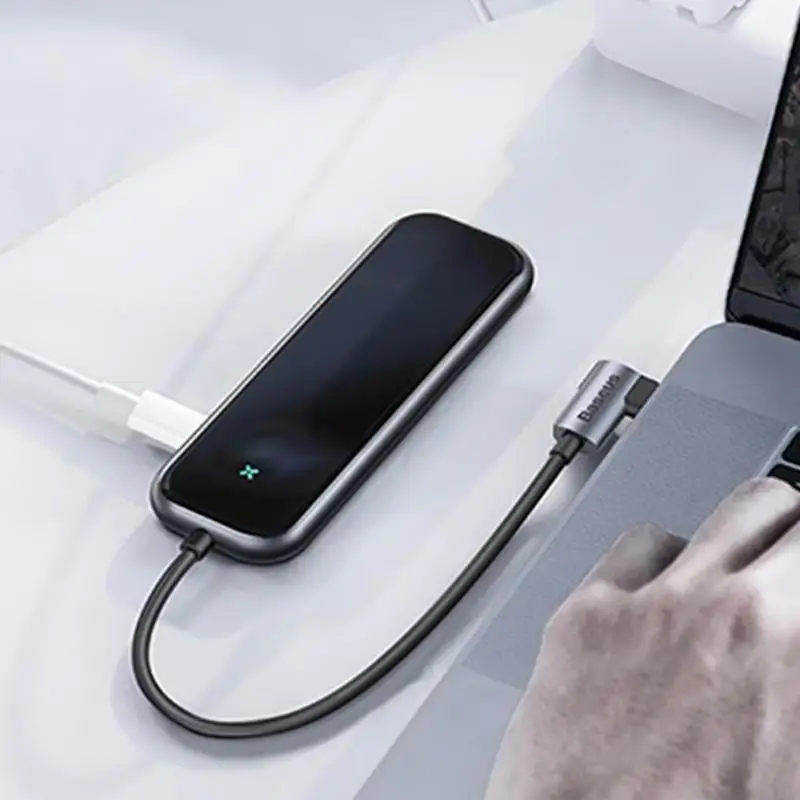 Baseus UCN3277 usb type-C 3,0 концентратор 3 USB3.0 4K HDMI PD зарядный адаптер док-станция разветвитель для ноутбука настольный компьютер