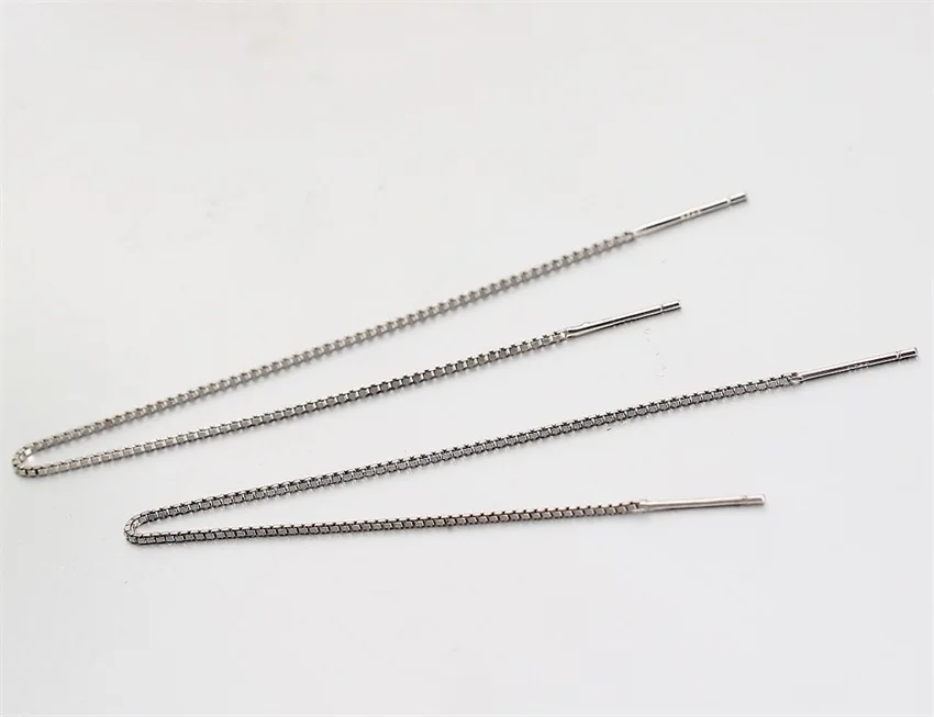 Женские длинные серьги подвески из стерлингового серебра 925 пробы с цепочкой в