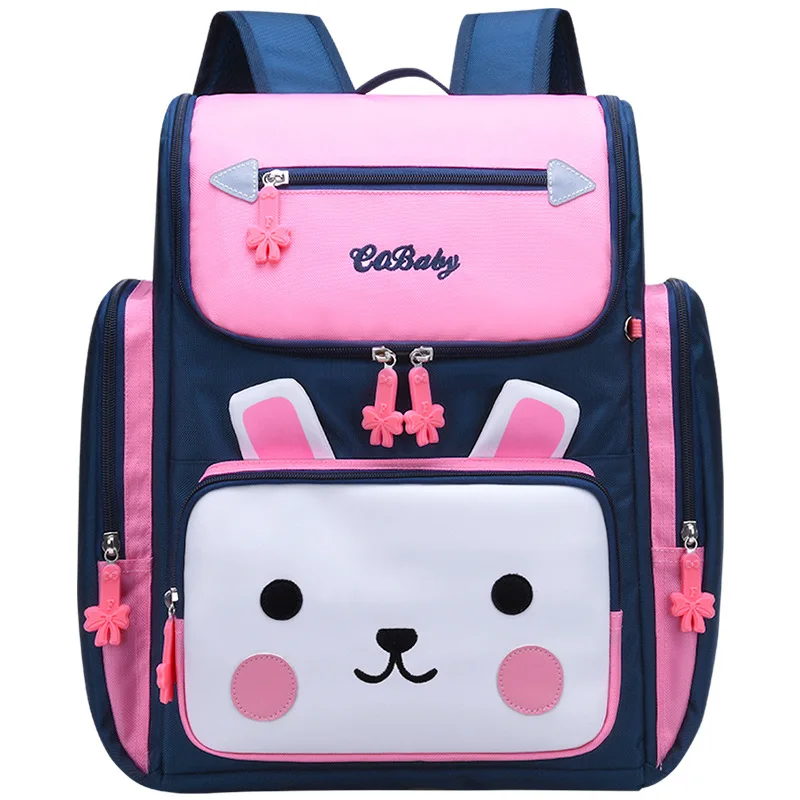 Милый школьный рюкзак для девочек с мультяшным Кроликом 2 размера портфели