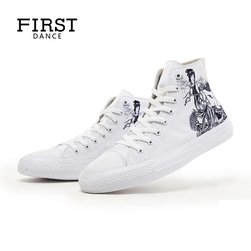 Luxury Brand Men High Top Shoes Customized 3D Print Girls Canvas Casual Lace-up Female Leisure Flats Spring 2018 | Обувь
