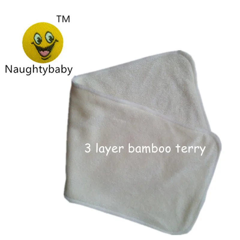 3 Layers  Bamboo Charcoal cloth diapers Inserts Nappy changing mat Baby Diapers Reusable diaper changing pad Liners 36*14cm